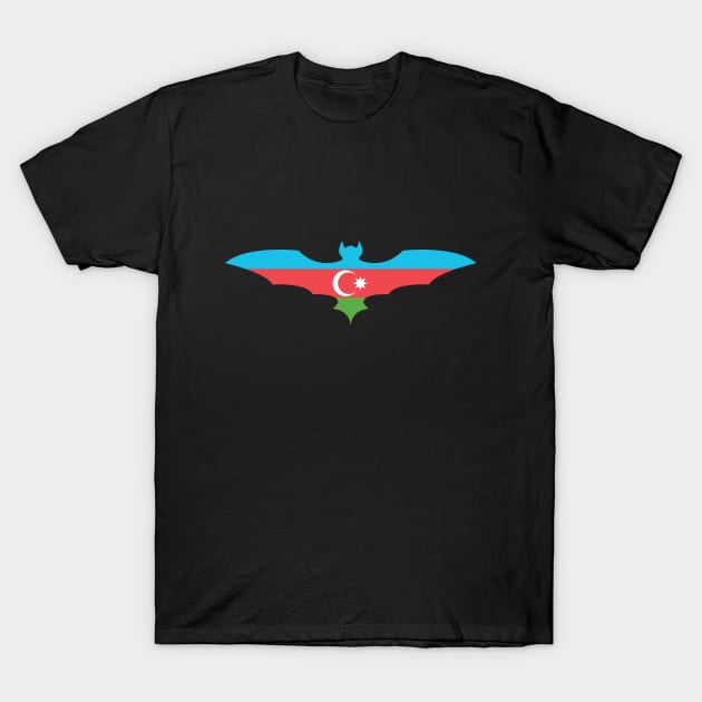 Azerbaijan Bat Flag T-Shirt by Wickedcartoons